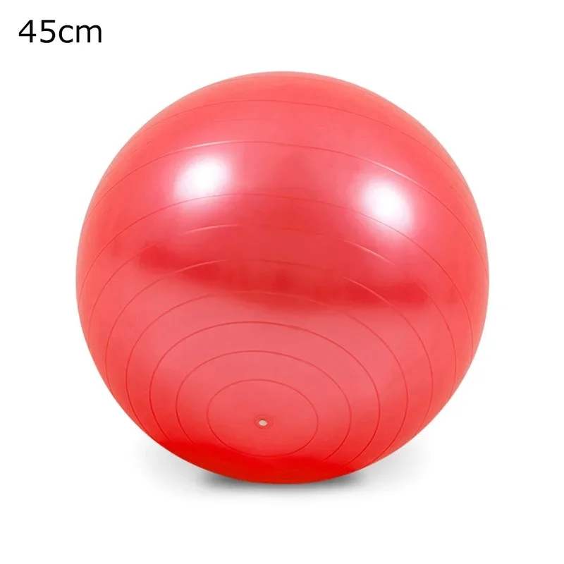 PVC Fitness Ball Yoga Ball Thickening Explosion-proof Sports Home Fitness Pilates Equipment Balance 45cm