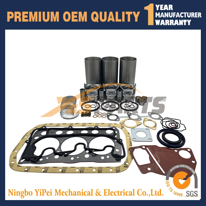

Новый комплект для ремонта двигателя 3LD1 для экскаватора Isuzu SUMITOMO SH30