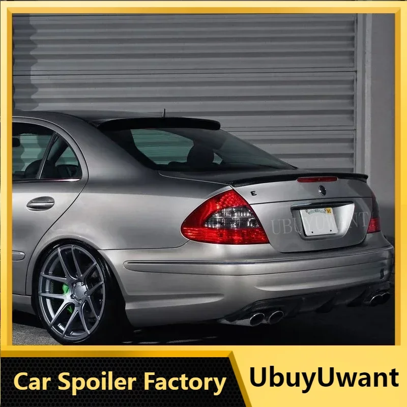 

Carbon Fiber Rear Roof Spoiler For Benz W211 2003-2008 E320L E260L E240 Car Rear Wing Rear Boot Trunk Lip Spoiler Car Styling