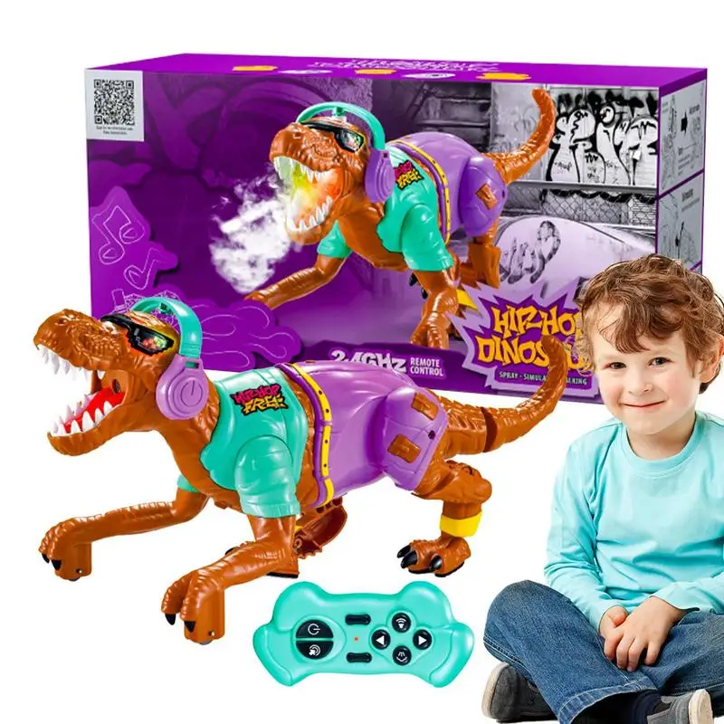 

Remote Control Dinosaur Toys 2.4ghz Walking Tyrannosaurus LED Light Sound Sprayer Robot Dino Realistic Remote Controlled Dinosou