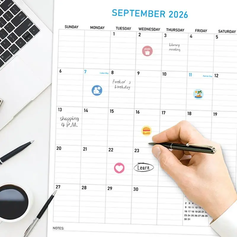 Wall Calendars Monthly Calendar Planner Aesthetic Scheduling Tool With Clear Visibility Funny Design For Apartment Home Bedroom