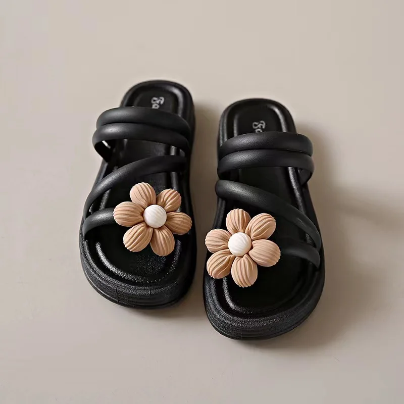 Summer Women's Sandals New Sunflower Slippers Indoor Bathing Anti Slip Leisure Comfortable Outdoor Beach Sandals Slippers