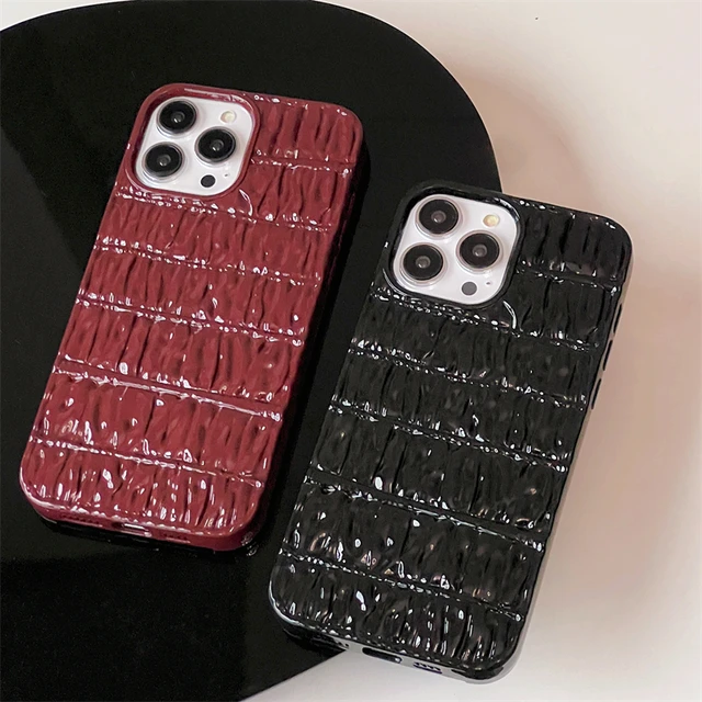 3D Wrinkle Folds Cloth Pattern - Cute Phone Cases For iPhone 13