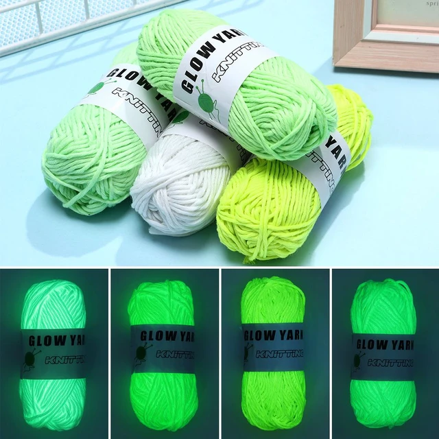 50g Functional Luminous Yarn Glow In The Dark Polyester Chunky