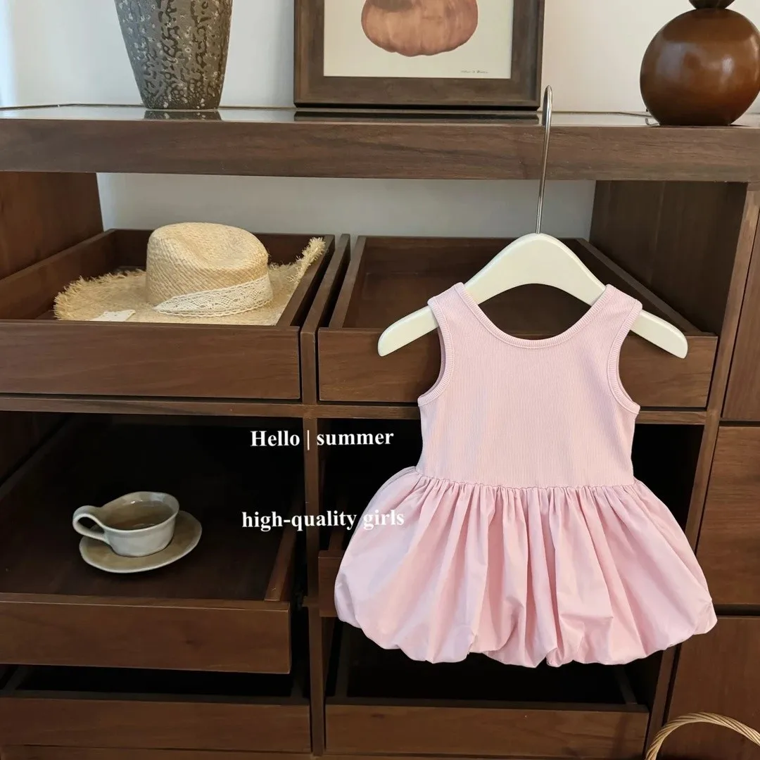 2025 Neonate Abito estivo Abbigliamento Moda Backless Bud Abiti da principessa Bambini Vestiti per bambini Abiti - immagine 2