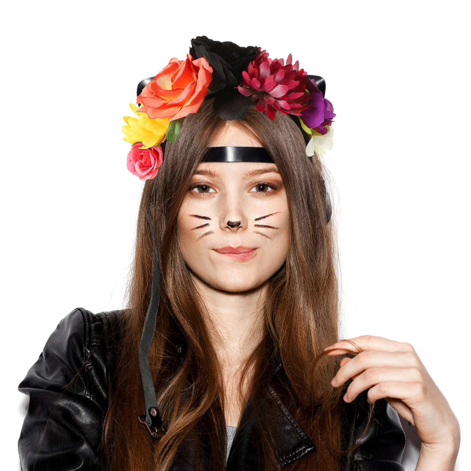 

3pcs Halloween Flower Headbands Masquerade Hair Accessories Party Flower Headbands