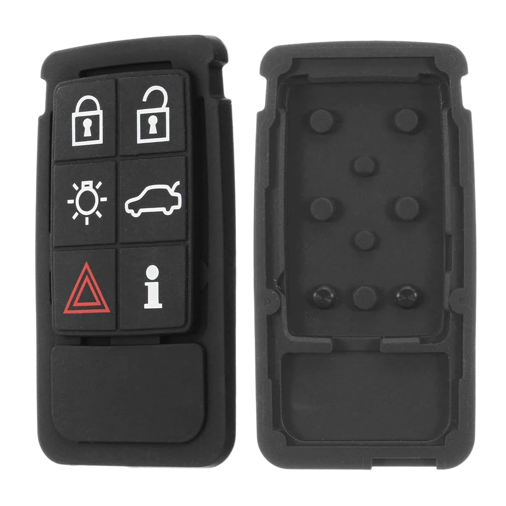 

Soft Rubber Remote Car Key Fob Pad for Volvo XC60 XC70 V70 S60 S80 Restores Functionality and Protects Your Key