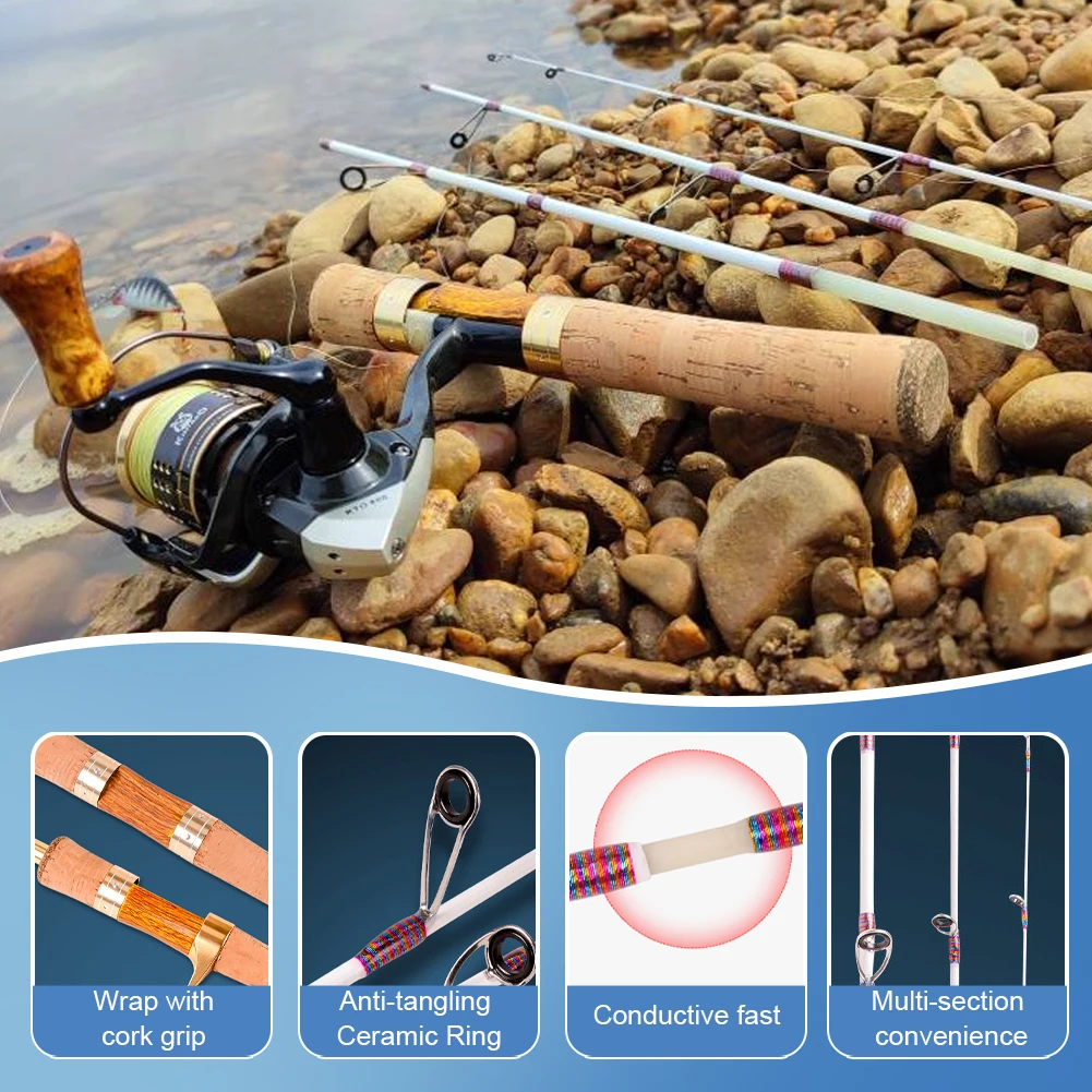 Ejection Fishing Rod Four-Section Fishing Pole Rod XUL Super Soft and Ultra Light Mini Accessories