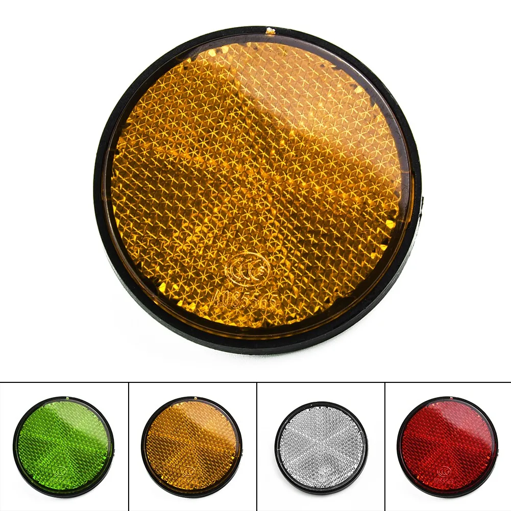 

1pc Round Bicycle Reflector Enhance Night Cycling Safety Bike Safety Reflector Nighttime Cycling Mountain Road Bike Accessories