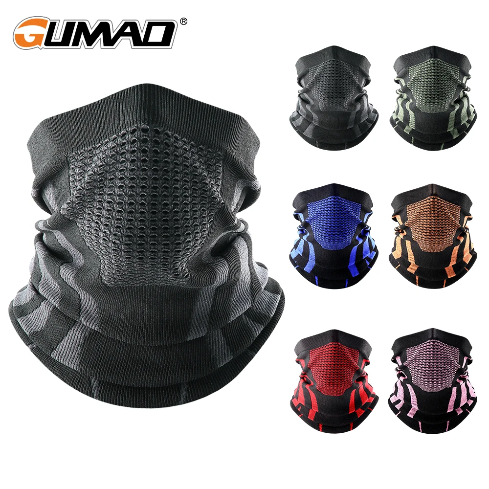 Thermal Face Bandana Mask Cover Neck Warmer Gaiter Bicycle Cycling Ski Tube Scarf Hiking Breathable Masks Print Women Men Winter 1
