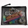 12 Pieces Mesh Bags Black Mesh Zipper Pouch Makeup Bags Cosmetic Travel Organizer Bags Pencil Case 5