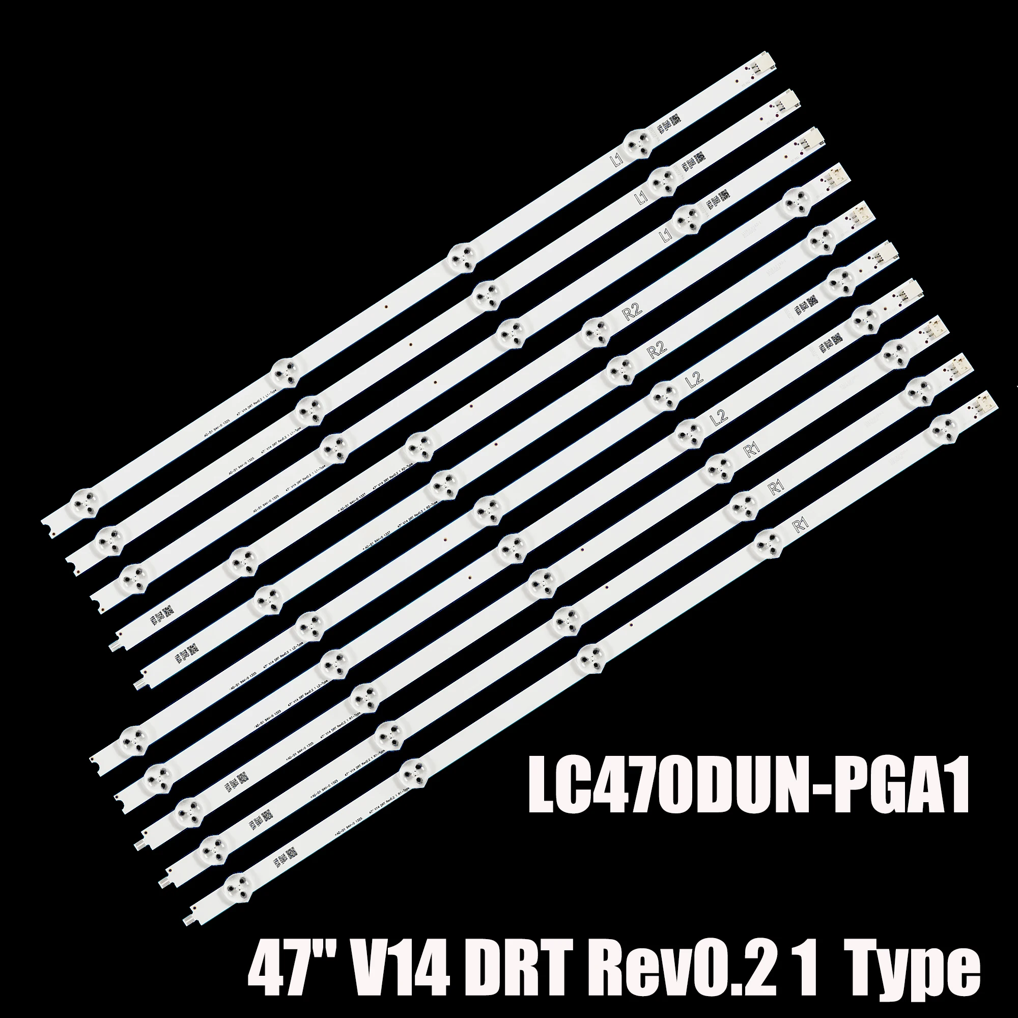 Tira de Luz de Fundo Led para tv 47 na tv 47pfk6309 12 47pft6309 60 47la6300 47e730a Lc470dun pg p1 6916l1566a 6916l-1568a Lc470dun-pga1