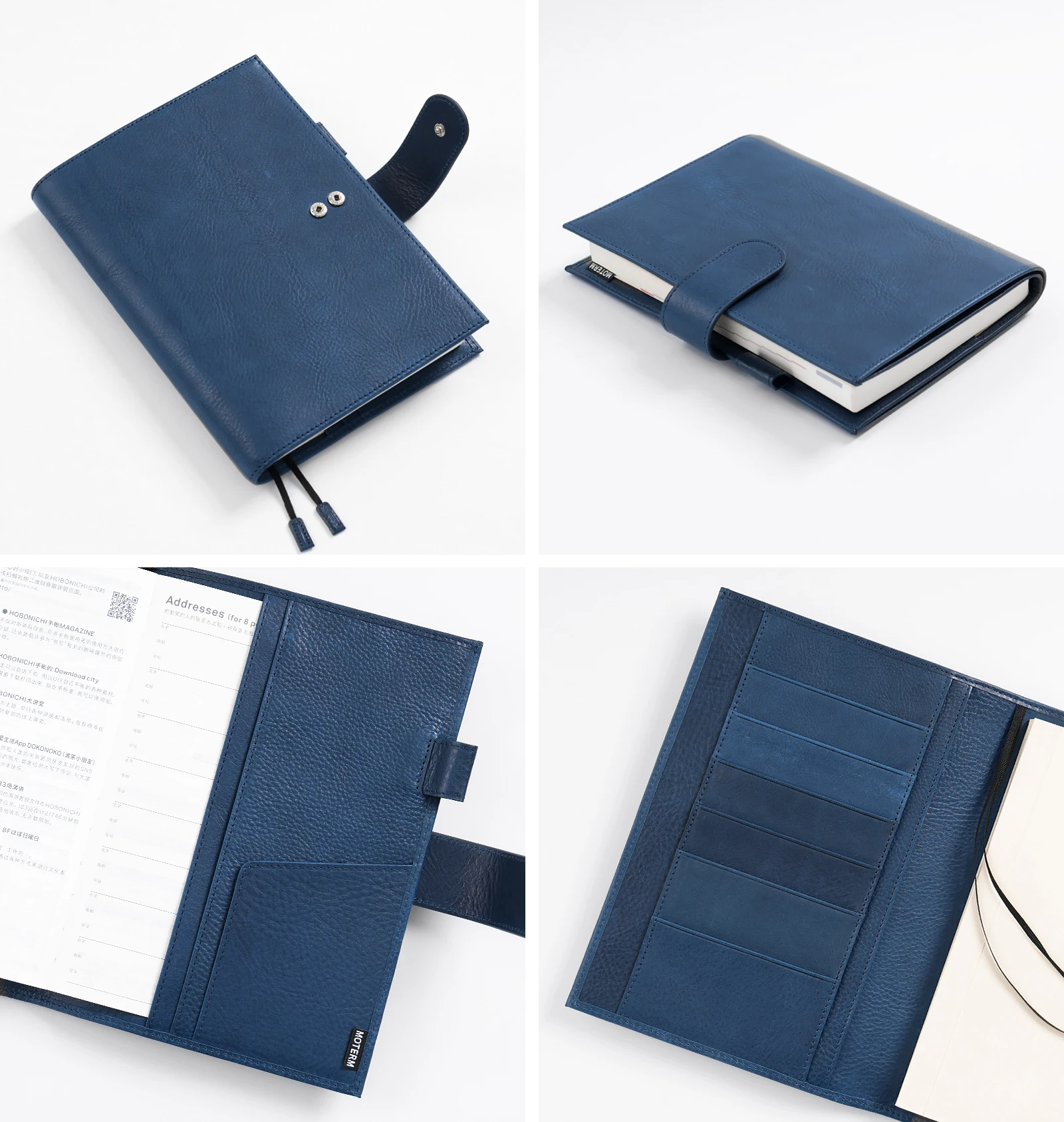 Moterm Full Grain Vegetable Tanned Leather Original A5 + Cover for Hobonichi Cousin A5 Size Notebook Planner Organizer Agenda 3