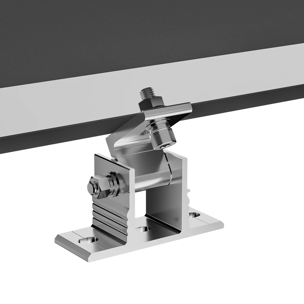 Solar Panel Tilt Bracket Adjustable Solar Panel Mount Support Aluminum Alloy Solar Panel Mounting Rack 15-30 Degrees