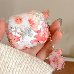 Floral Pattern Wireless Earphone Case - TPU Protective Cover with Bluetooth Connectivity - AirPods3