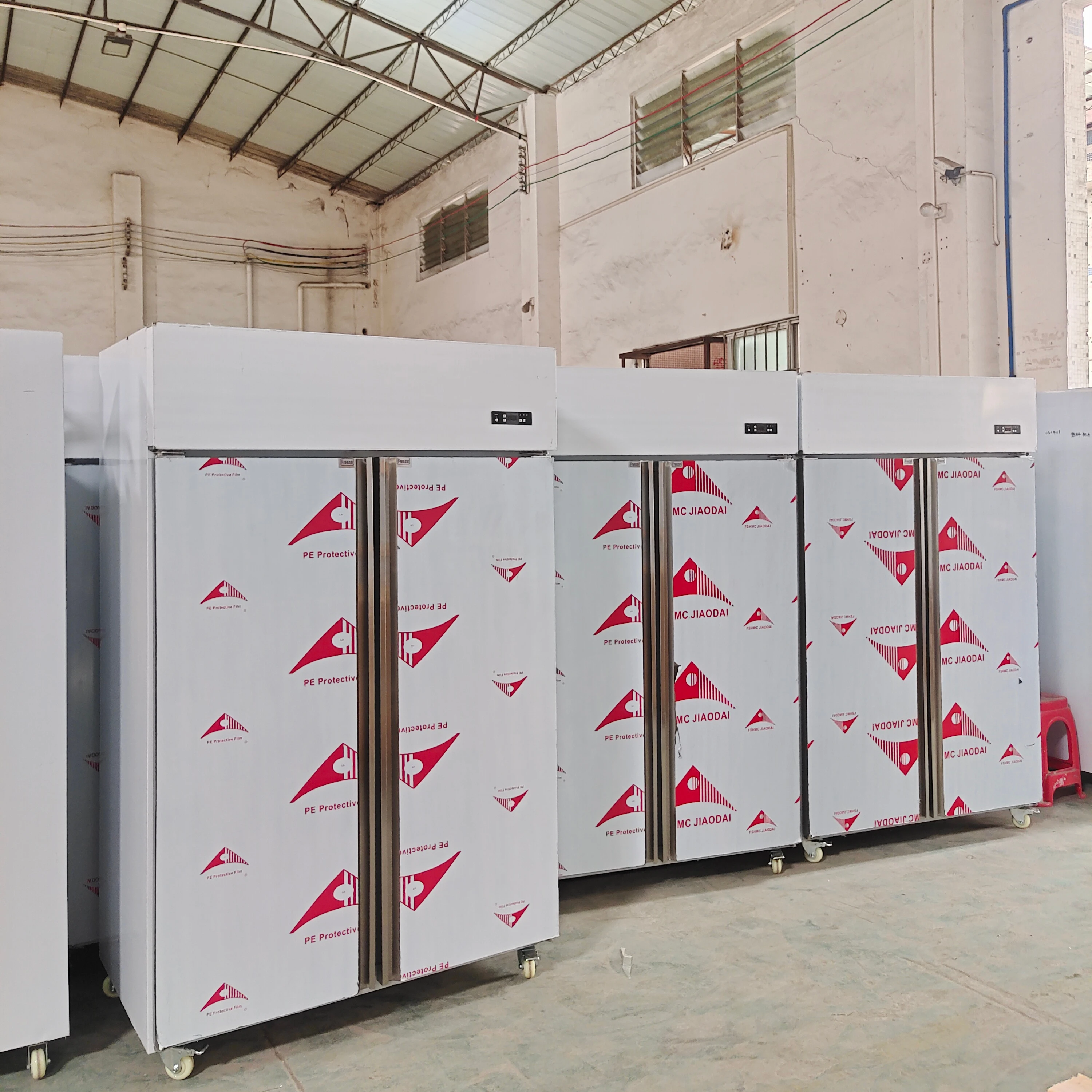 1300L Two Doors Stainless Steel Refrigerator Commercial Upright Fridge Reach in Freezer