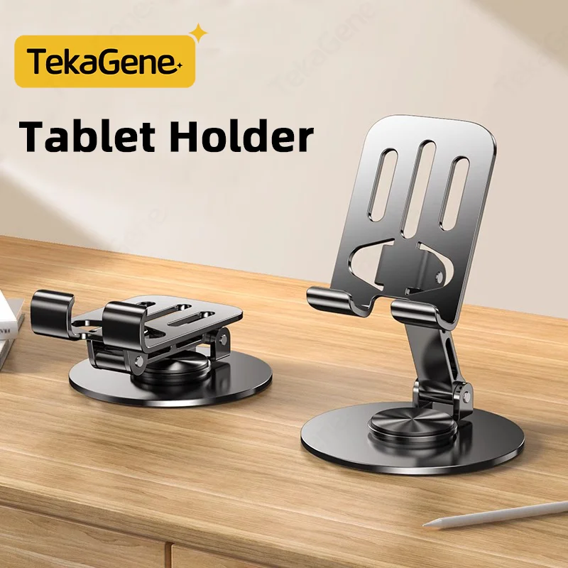 

360 ° Rotating Desktop Mobile Phone Tablet Computer Bracket Portable Laziness Can Folded Adjustment For iphone 15 Huawei ipad