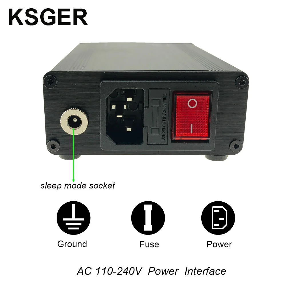 KSGER C245 C210 Soldering Station For JBC Iron Tips Phone Repair Welding Tools Lead-free 180W 3s Heat Sleep Holder AC110-240V 4