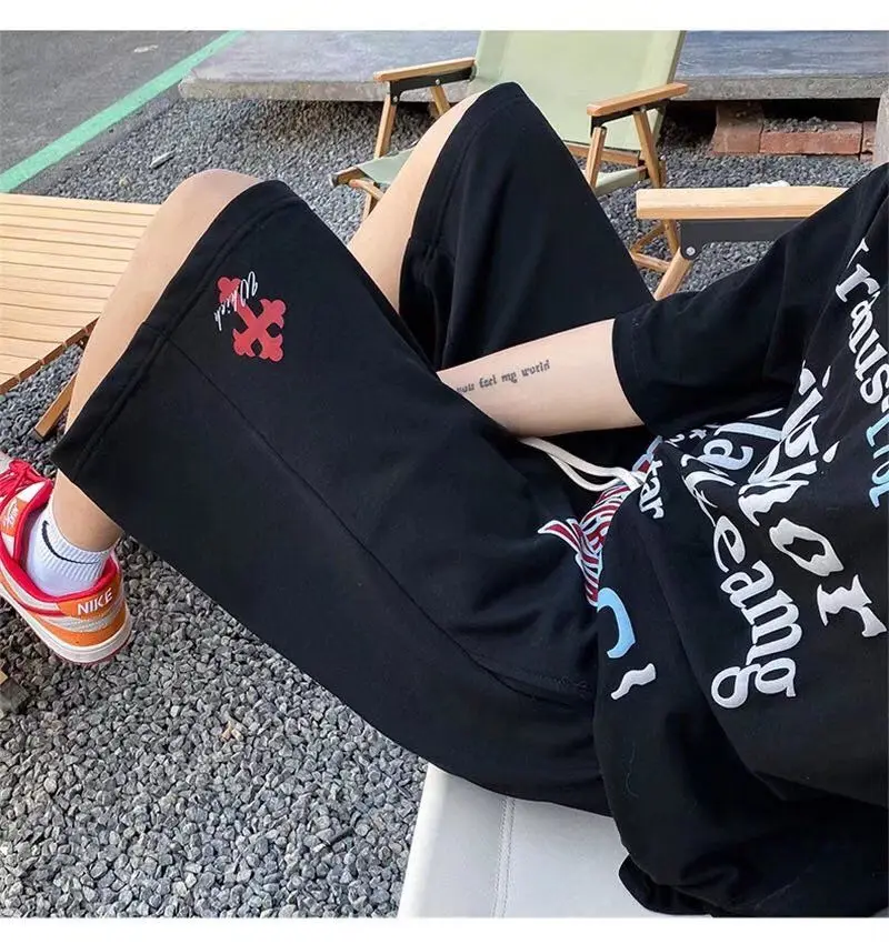 American Street Cross Shorts Men's Summer Trend Loose Casual Sports Shorts Basketball Shorts