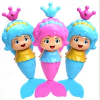 New Bath Toy Cute Mermaid Clockwork Dabbling Floating Swimming Wound Up Water Play Cartoon Educationa Learning Bath Toys 2