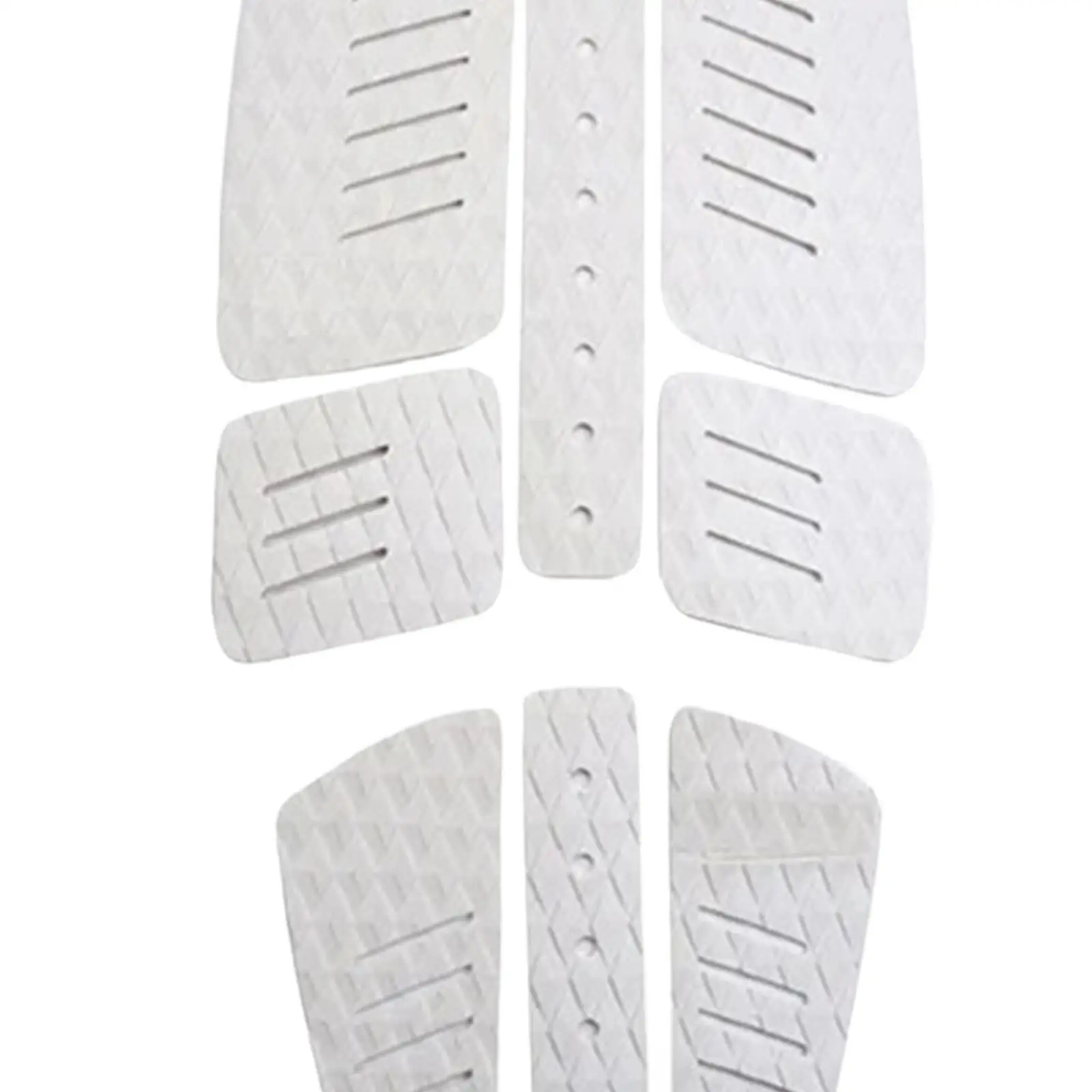8Pcs Surf Traction Pad Surfboard Traction Pads Skimboard Stomp Pad Front and