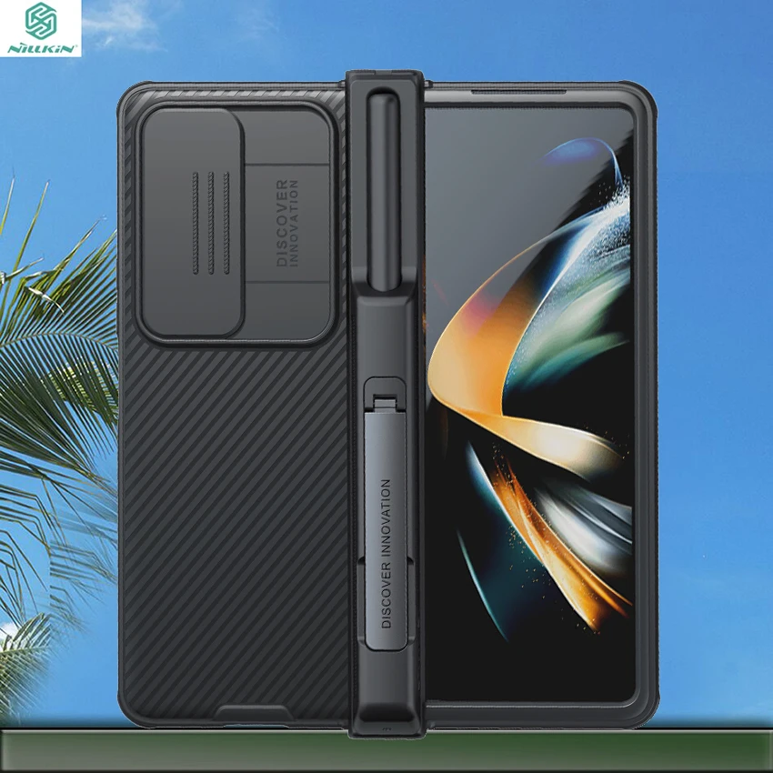 

NILLKIN For Samsung Galaxy Z Fold 4 5G Case Slide Cases Camera Protection Case Cover Anti-skid Cover Lens Protection