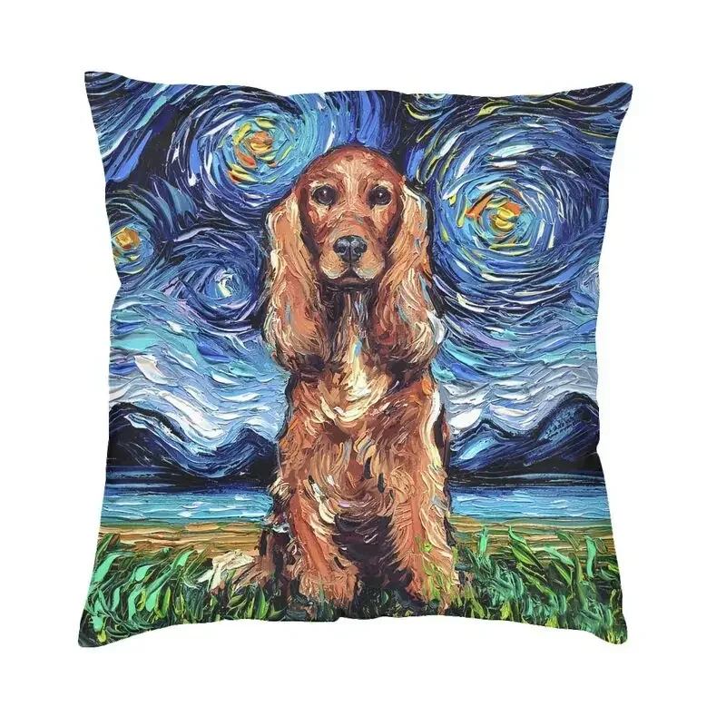 

Red kocker spanil star cushion cover 45 x45cm soft pet dog pillow case for car Square pillowcase sleeping decoration