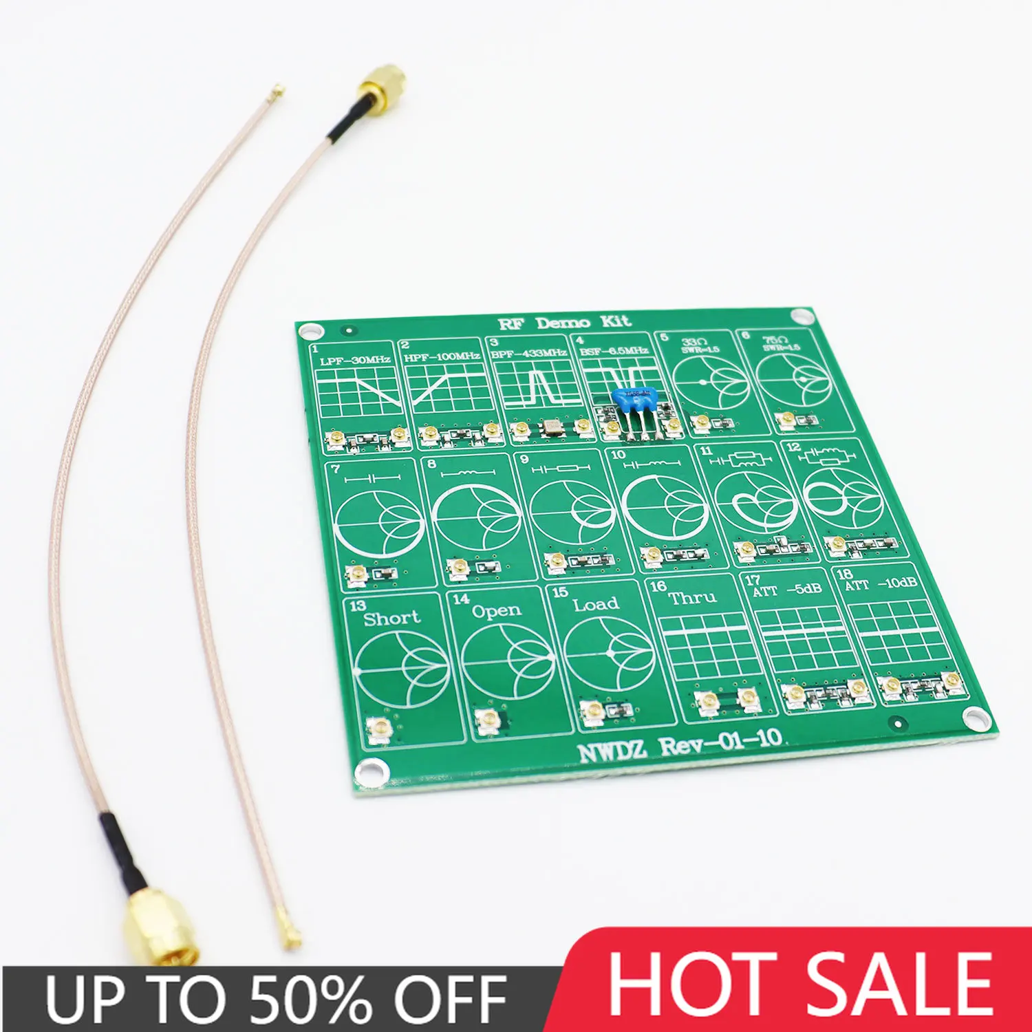 Frequency Test Board RF Demo Kit Nano VNA RF Test Board Filter