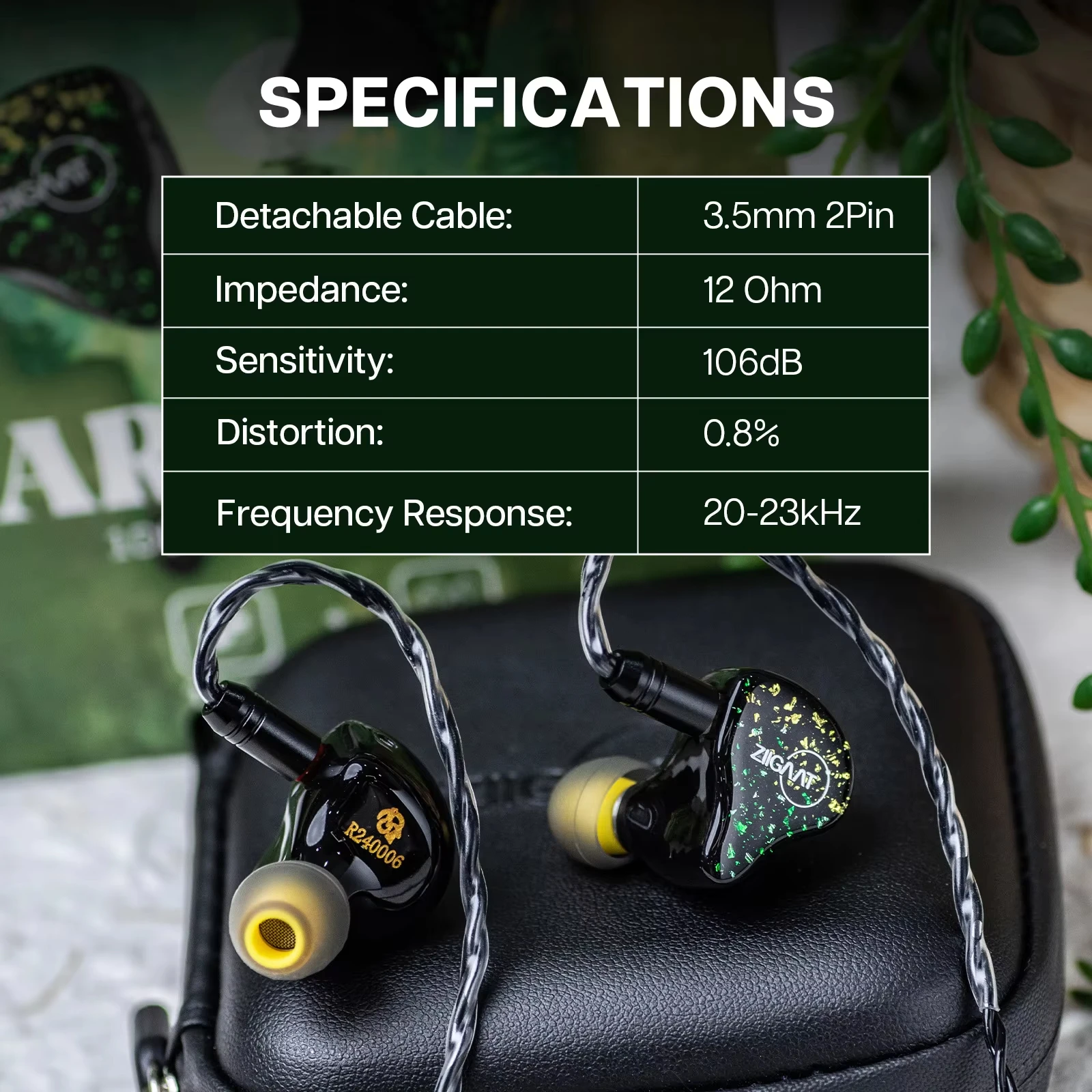 ZIIGAAT ARCADIA 1DD+2BA 有線イヤホン Amazon.com: Linsoul ZiiGaat x HBB: Arcadia in Ear Monitor, 1DD+2BA