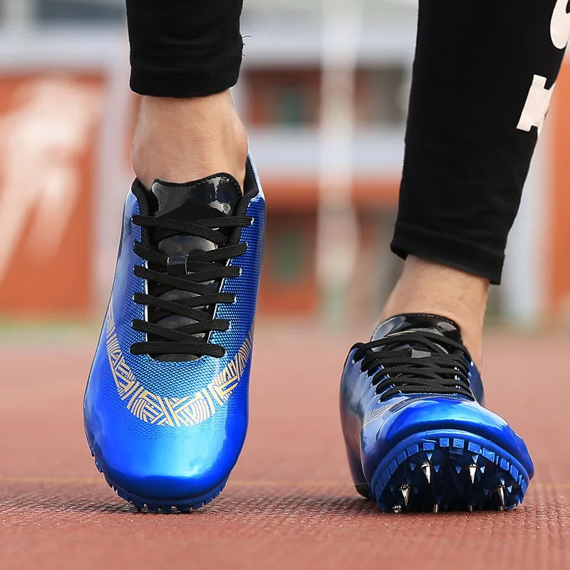 Running Shoes for Men and Women, Kids Track and Field Nails Sneakers, Students Sports Shoes, Plus Size 35-45