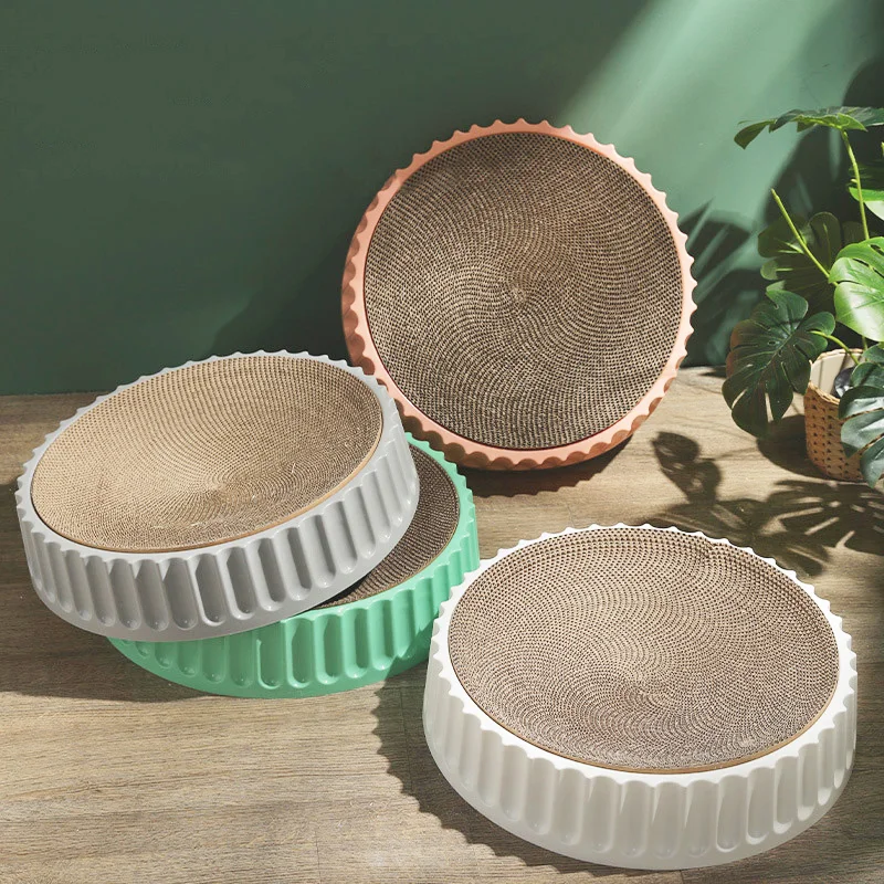 Round Cat Scratcher Pad Cardboard Cats Scratching Board cat scratching mat cat scratch mat cat scratch board