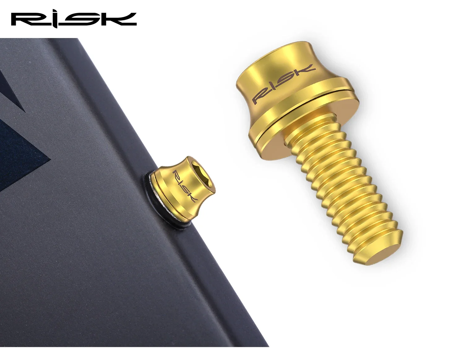 Risiko M5x12mm Fahrrad Flaschenhalter Befestigungsschrauben Titanlegierung MTB Rennrad Flaschenhalter Schrauben Luftpumpe Feste Schrauben – Detail 5