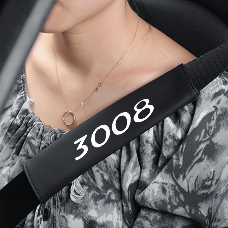 

Car Seat Belt Cover Shoulder Pad Cushions Fit for All Cars and Backpack Comfortable Durable For Peugeot 3008 Car Accessories
