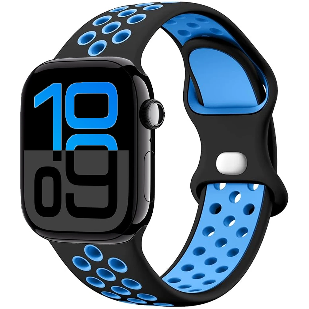Premium Soft Silicone Band with Metal Buckle