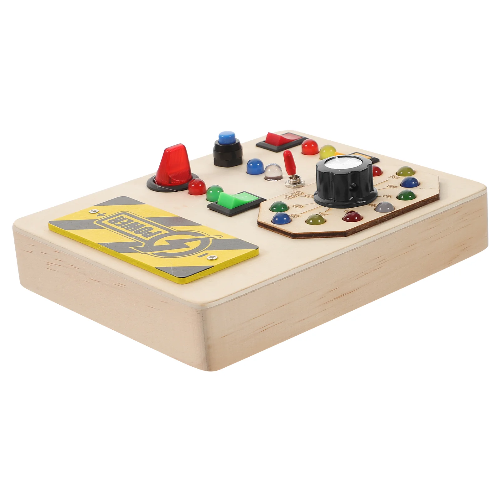 

Board Busy Wooden Toy Light Sensory Travel Skills Basic Motor Fine Learning Activity Baby Toddler Children Infant Toys