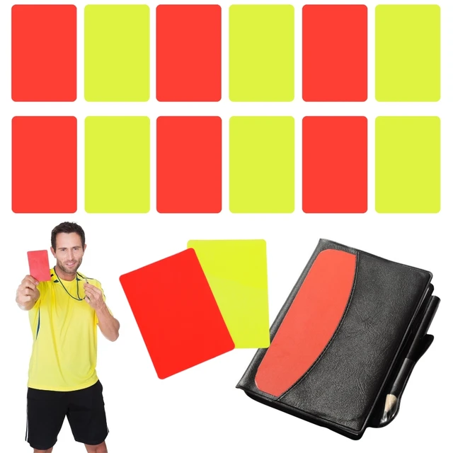 Cartão Árbitro Suprimentos Carteira Notebook  Futebol Futebol Árbitro  Cartão Set-Futebol-aliexpress