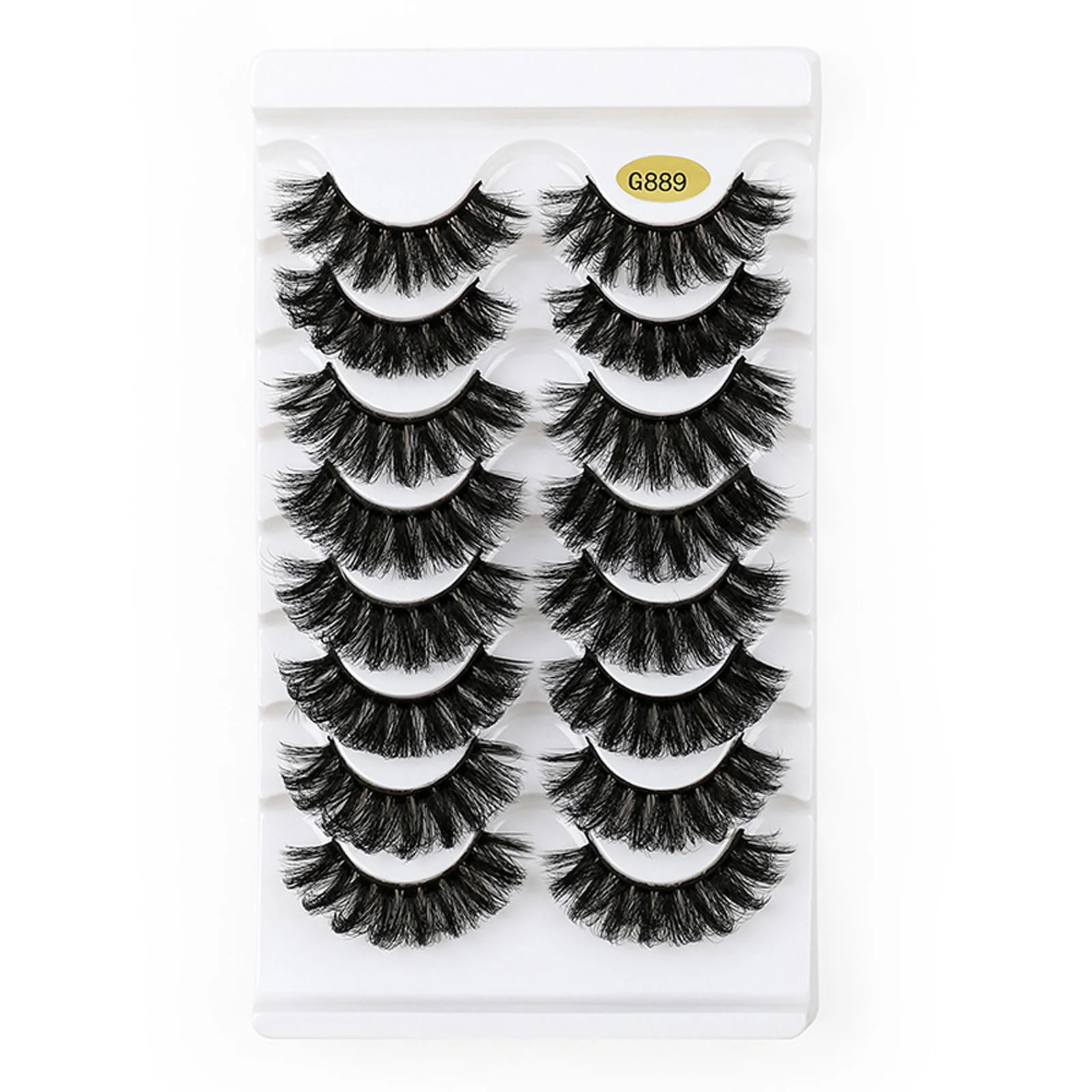 

8 Pairs Super Curl False Eyelashes Soft Comfortable No Irritation Charming Lashes for Party Cosplay Makeup Supplies