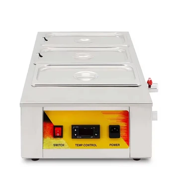 Three Tanks Chocolate Melting Machine Professional Hot Chocolate Warmer for Catering Electric Chocolate Tempering Machine 1
