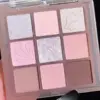 DIKALU New Shell Nine Color Eyeshadow Plate Powder Purple Low Saturation Earth Blush High Light Lying Silkworm Brightening Compr 4