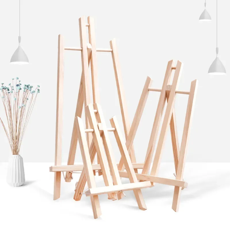 Painting Easel Shelf Classroom Students Artist Exhibition Art Craft Wooden Display Stand Holder DIY Arts Photo Cards Displaying sketch easel wooden easel wood table easel