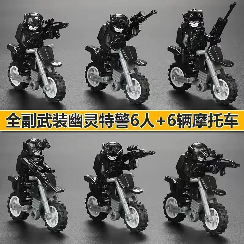 Tactical Black Ghost SWAT Miniature Building Block Set