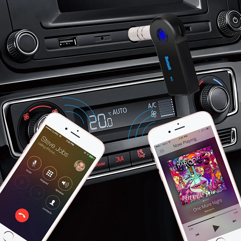 2 In 1 Wireless Bluetooth 5.0 Receiver Transmitter Adapter 3.5mm Jack For Car Music Audio Aux A2dp Earphones Reciever Handsfree bluetooth adapter,bluetooth audio receiver,bluetooth transceiver adapter,bluetooth aux adaptor