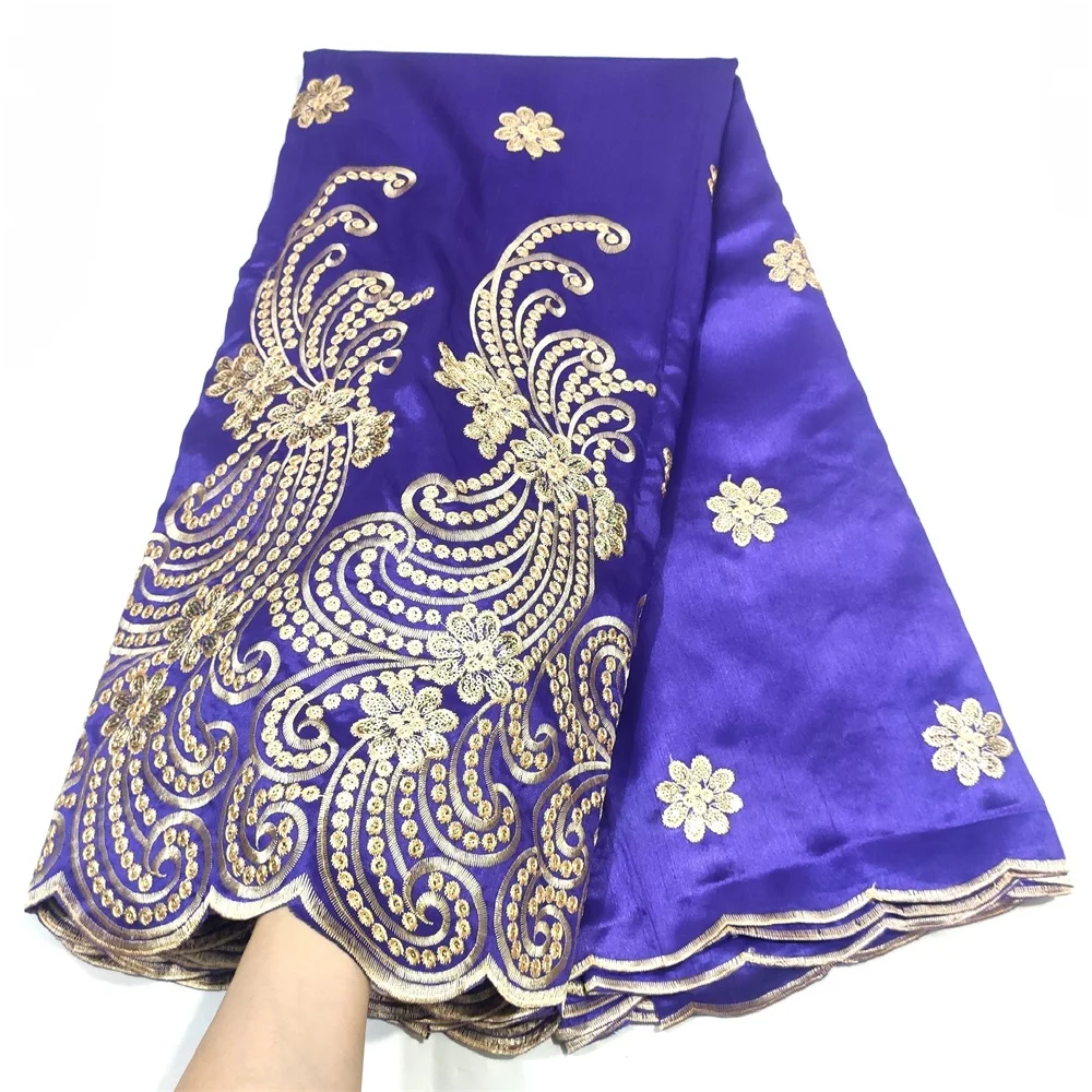 

2023 Sequins George Lace High quality 5 Yards indian george lace fabric with Sequence net lace fabric for wedding dress