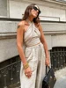 Soft Women Linen Pants Set 2023 Summer Fashion Ladies Elegant Loose Boho Two Piece Set Streetwear Female Chic Outfits Sexy 1