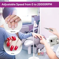 35000 RPM Electric Nail Drill Electric Nail File With Cutter Manicure Nail File Tool Polishing Drill Suitable for Salons 2