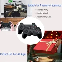 Игровая консоль M8 в стиле ретро, двойной беспроводной геймпад, ТВ-игровая приставка 4K HD 20000, классические игры, портативный игровой плеер в стиле ретро — изображение 3