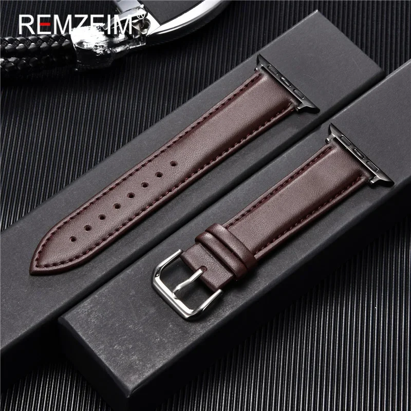 Luxurious Calfskin Leather Watchband Replacement Strap