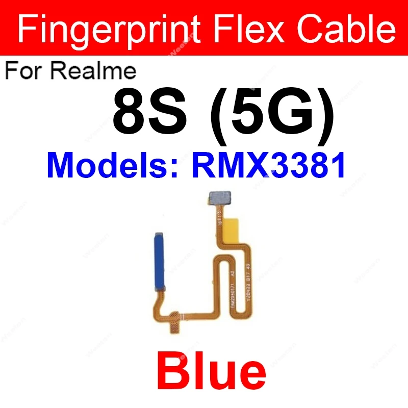Fingerprint Sensor Flex Cable Power Button Touch Flex Ribbon Replacement