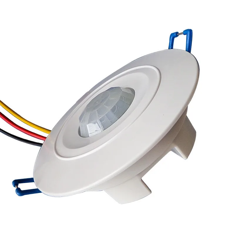 220V infrared motion sensor with built-in light bulb switch control detector, wall mounted embedded corridor sensor wifi pir motion sensor wireless passive infrared detector