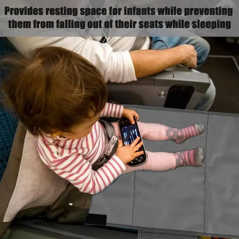 Airplane Seat Extender | Toddler and Babies Portable Travel Bed | Plane Foot Hammock, Airplane Leg Rest for Flying Sleeping, Kid